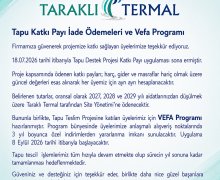 Tapu Katkı Payı İade Ödemeleri ve Vefa Programı